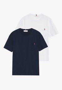 2 PACK  - T-shirts - sky captain/bright white