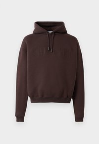 DOUBLE HOODIE UNISEX - Džemperis su gobtuvu - chocolate plum
