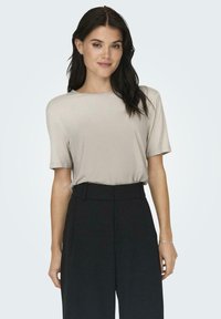 JDY 2ER-SET WEICH REGULAR FIT RUNDHALS - T-Shirt basic - grau grun