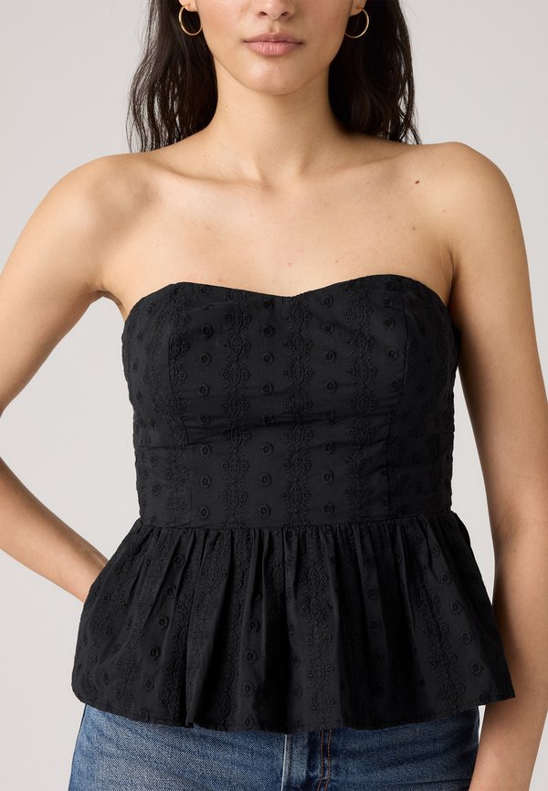 LULA EYELET TANK - Top - anthracite night4