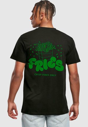 FRIES TEE - T-shirt con stampa - black