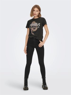 LUCY NOOS - Camiseta estampada - black