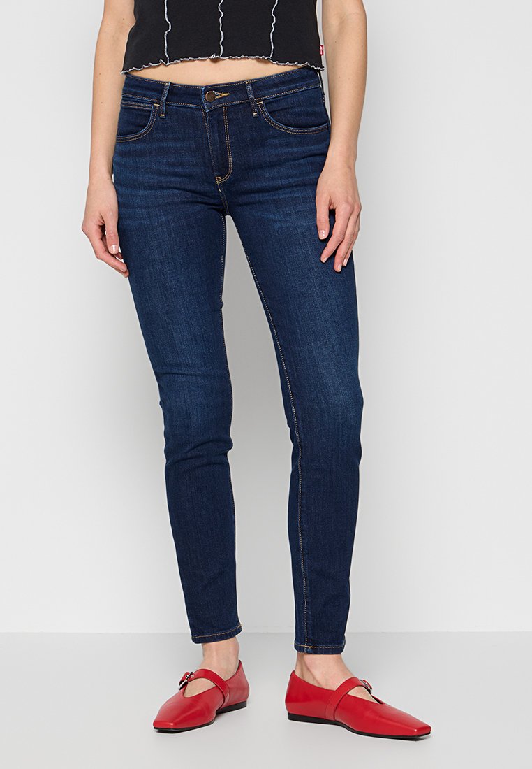 Wrangler Jeans Skinny Fit donkerblauw