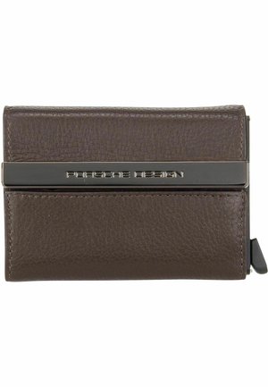 Business card holder - dark brown