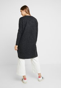 Vero Moda VMDOFFY LS LONG OPEN GA NOOS - Kardiganas - black/melange