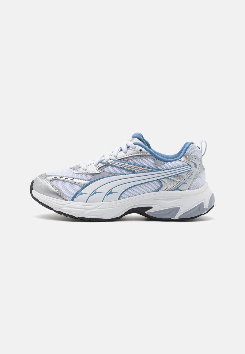 Puma MORPHIC - Maanteejooksu jalatsid - white/zen blue/silver