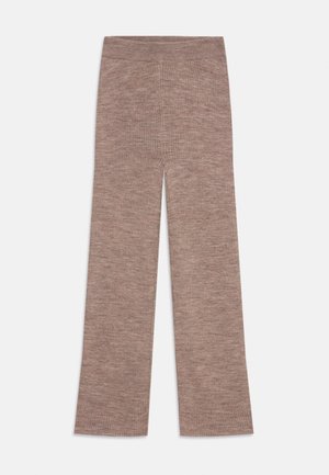 WIDE PANTS - Pantaloni - natural melange