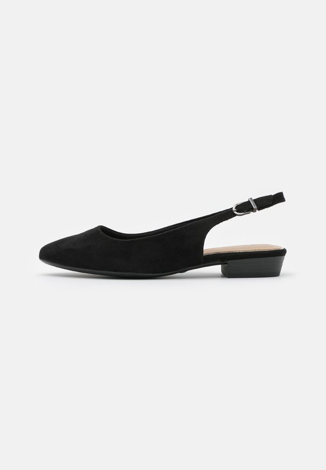 Slingback ballerina´s - black