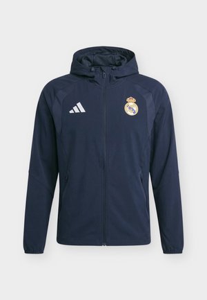 adidas Performance, REAL MADRID TIRO TRAVEL FULL ZIP - Windbreaker - night navy