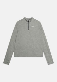 Nike Performance - G DF LS HZ - Ilgarankovis viršutinės dalies drabužis - dark grey heather/white Miniatiūros vaizdas 1