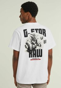 G-STAR ENGINE BACK GRAPHIC - T-shirt print - white