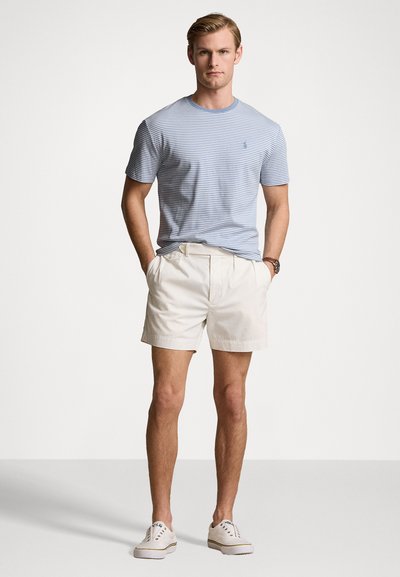 Polo Ralph Lauren CLASSIC FIT STRIPED SOFT COTTON T-SHIRT - Marškinėliai su spaudiniu - vessel blue/white