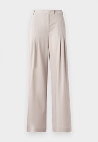 WIDE SUITING PANTS - Tygbyxor - light grey