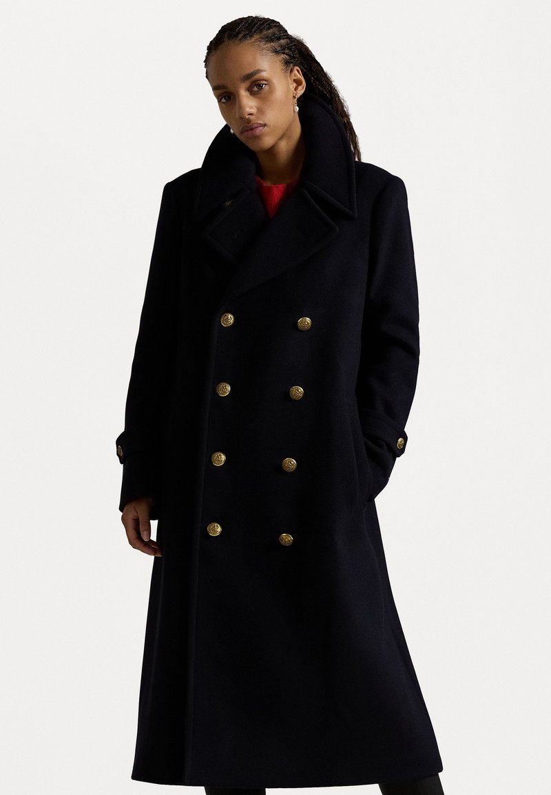 Polo Ralph Lauren WOOL MELTON LONG POLO COAT - Klassikaline mantel - ink