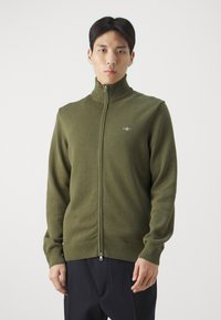 GANT - CASUAL ZIP - Cardigan - juniper green Thumbnail Image 1