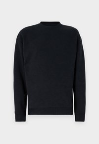JOHNNY CREW NECK - Bluză de molton - black