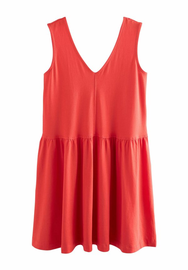 REGULAR FIT  V-NECK - Jerseykleid