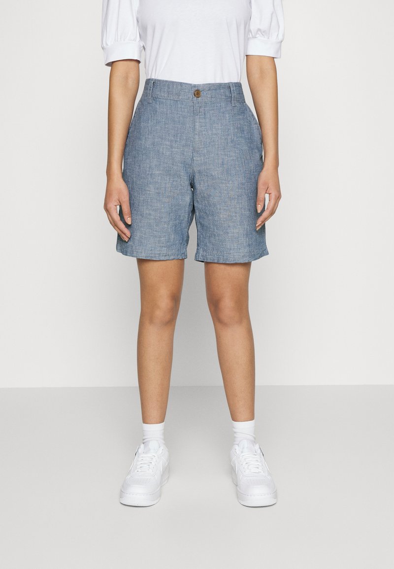 GAP Petite BERMUDA Shorts indigo chambray/blauw Zalando.nl