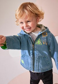 Next BADGE HOODED - REGULAR FIT - Džinsinis švarkelis - denim