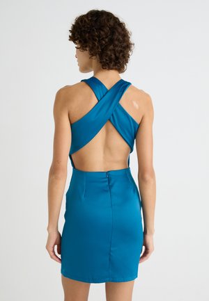 AUTUMN WEDDING SASHA BACK CROSS MINI - Kokteilikleit/peokleit - blue