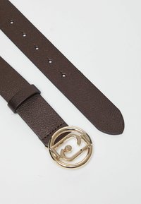 LIU JO WITH LOGO BUCKLE - Pásek - dark brown