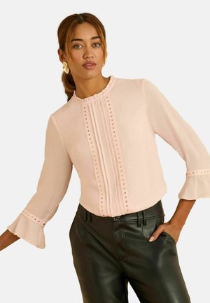 REGULAR FIT - HARDWARE DETAIL FLUTE SLEEVE  - Blúz - blush pink heart