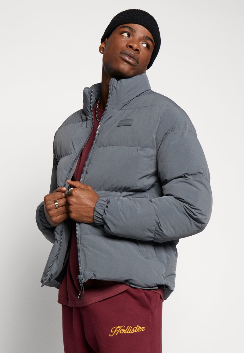 grey down jacket men's