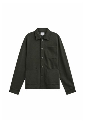 Bläck, ALFRED JERSEY SHIRT - Overhemd - dk olive