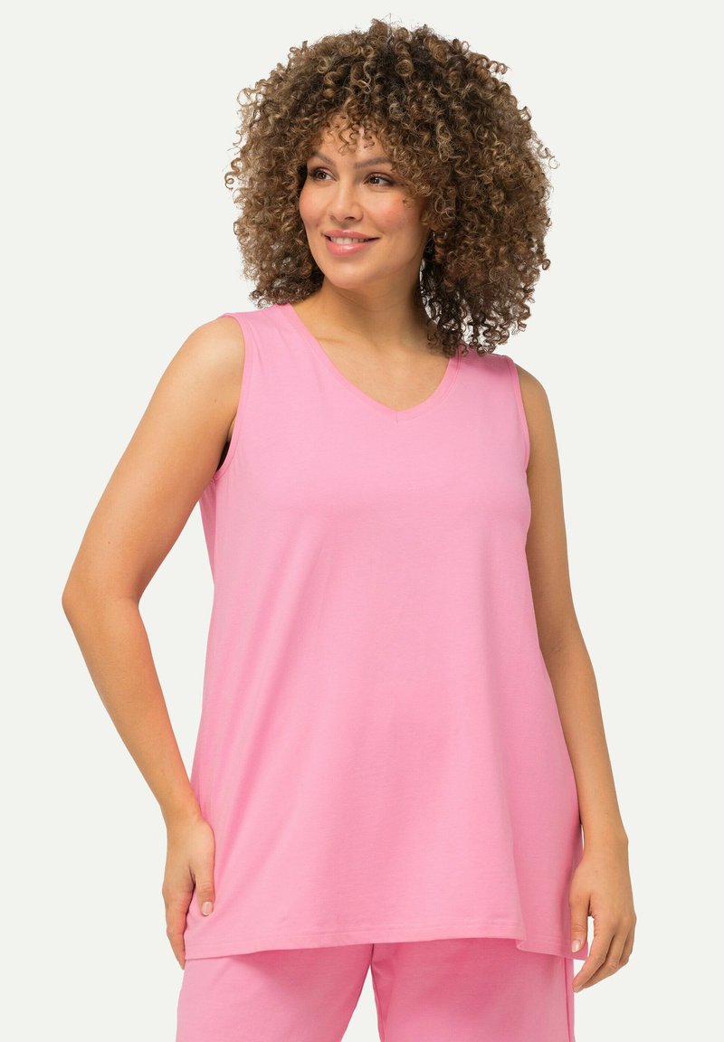 Ulla Popken ÄRMELLOS - Top - light pink