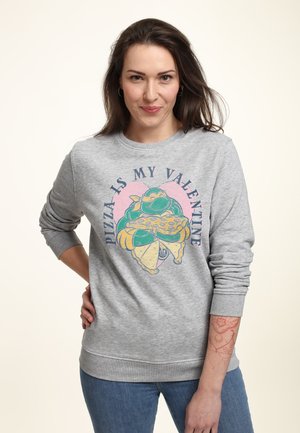 VALENTINE'S DAY MUTANT NINJA TURTLES PIZZA AND ME - Sudadera - heather grey
