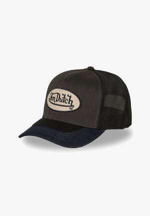 Von Dutch, CASQUETTE TRUCKER FILET PREMIUM AVEC PATCH ET VISIÈRE BIMATIÈRE SHIEL - Casquette - gris