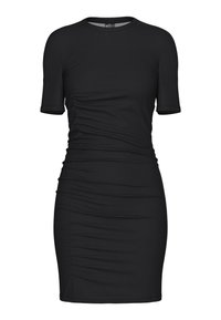 PCELLY RUCHING DRESS - Jerseykleid - black