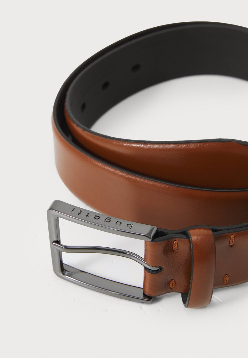 bugatti Pelle cintura Men's Cow Leather Belt 3.5 W110 Black nero