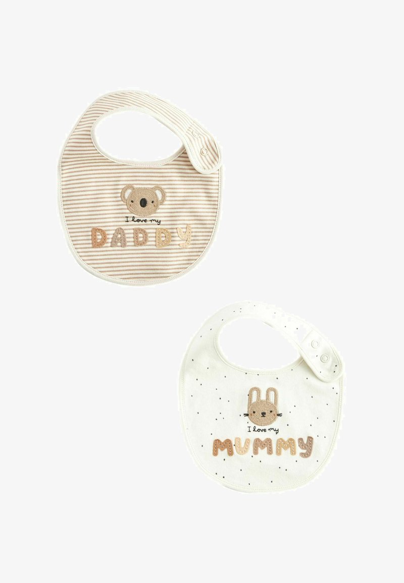 Next 2 PACK - Hagesmæk - white mummy daddy