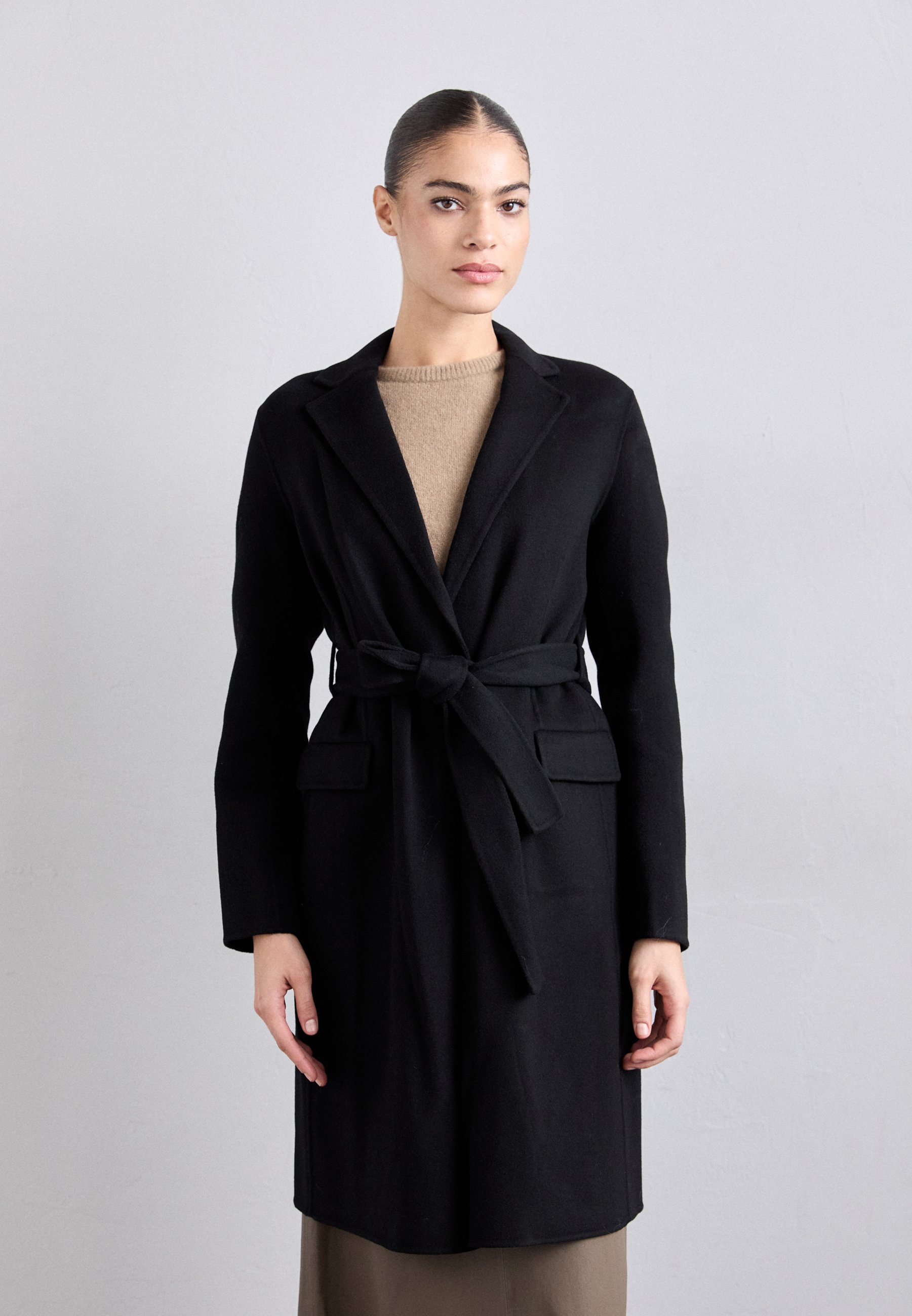 Theory BELT COAT - Classic coat - black - Zalando