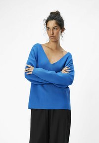 Object OBJREYNARD V-NECK PULLOVER FAIR - Strickpullover - lapis blue