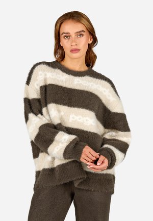 VINCENZA FURRY - Πουλόβερ - walnut brown/cozy beige