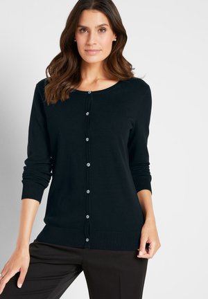 GESCHMACKVOLLE  MIT RUNDHALSAUSSCHNITT - Cardigan - black