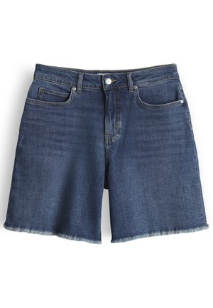 OPUS PANTS, STRAIGHT FIT MID RISE - Jeansshort - dark blue