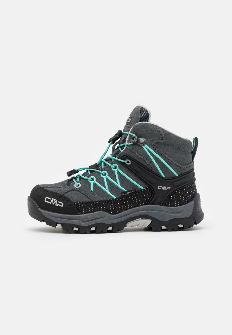 CMP KIDS RIGEL MID TREKKING SHOES WP UNISEX - Fjellsko - titanio/acqua