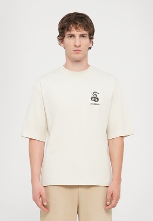 SNAKE LOGO TEE - T-shirt imprimé - off white
