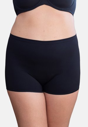 HIGH-WAIST - Pants - black