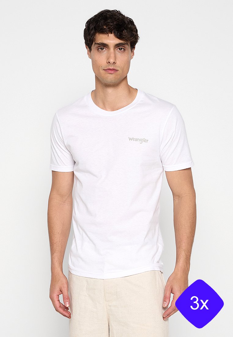 Wrangler T-shirt basic wit Wrangler T-shirt basic wit