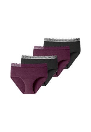 4ER PACK SECRET CARE - Kuukautisalushousut - schwarz   pflaume
