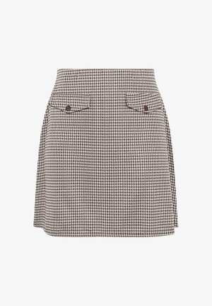Yours Clothing, PLUS SIZE MINI SKIRTS - A-lijn rok - light brown