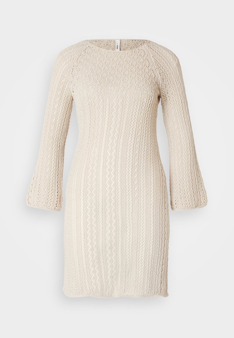 Only Gebreide jurk beige