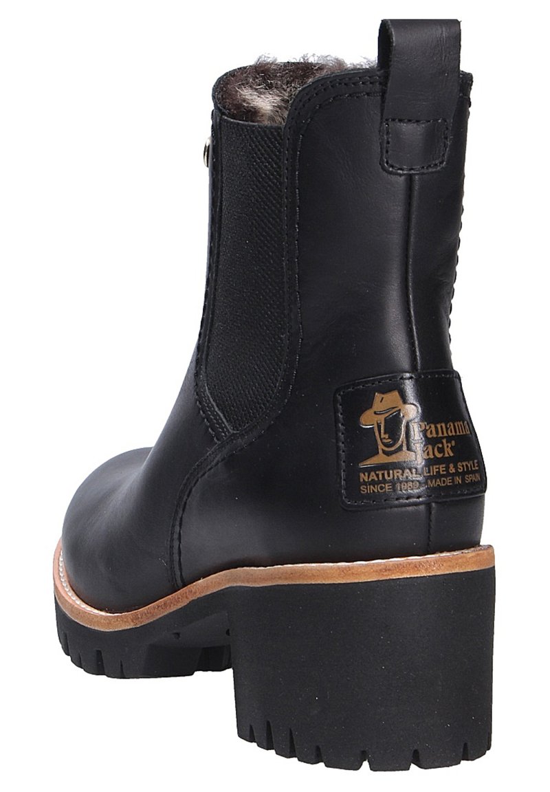 Panama Jack PIA TRAV B1 Zwarte Dames Enkellaarzen Maat 37