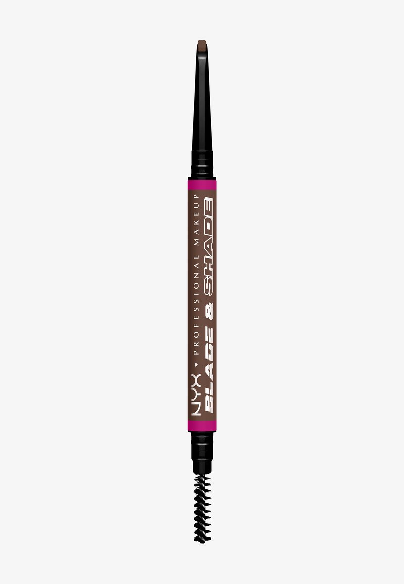 NYX Professional Makeup - BLADE & SHADE EYEBROW PENCIL - Matite sopracciglia - brunette, Ingrandire