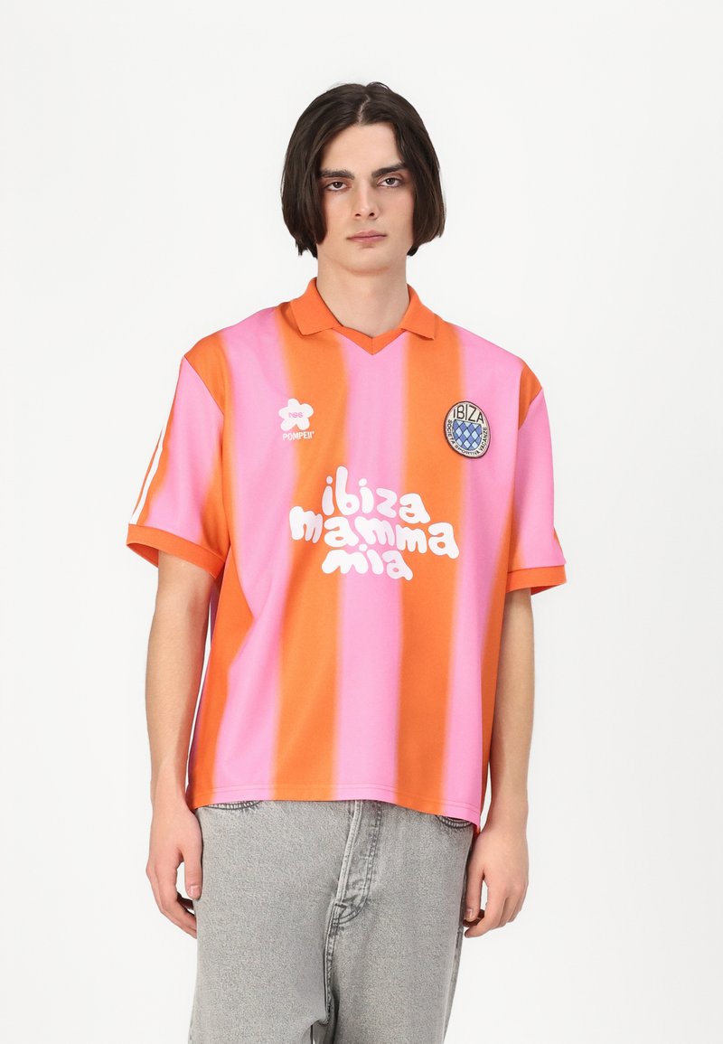 Pompeii STRIPES FOOTBALL - Apdrukāts T-krekls - pink