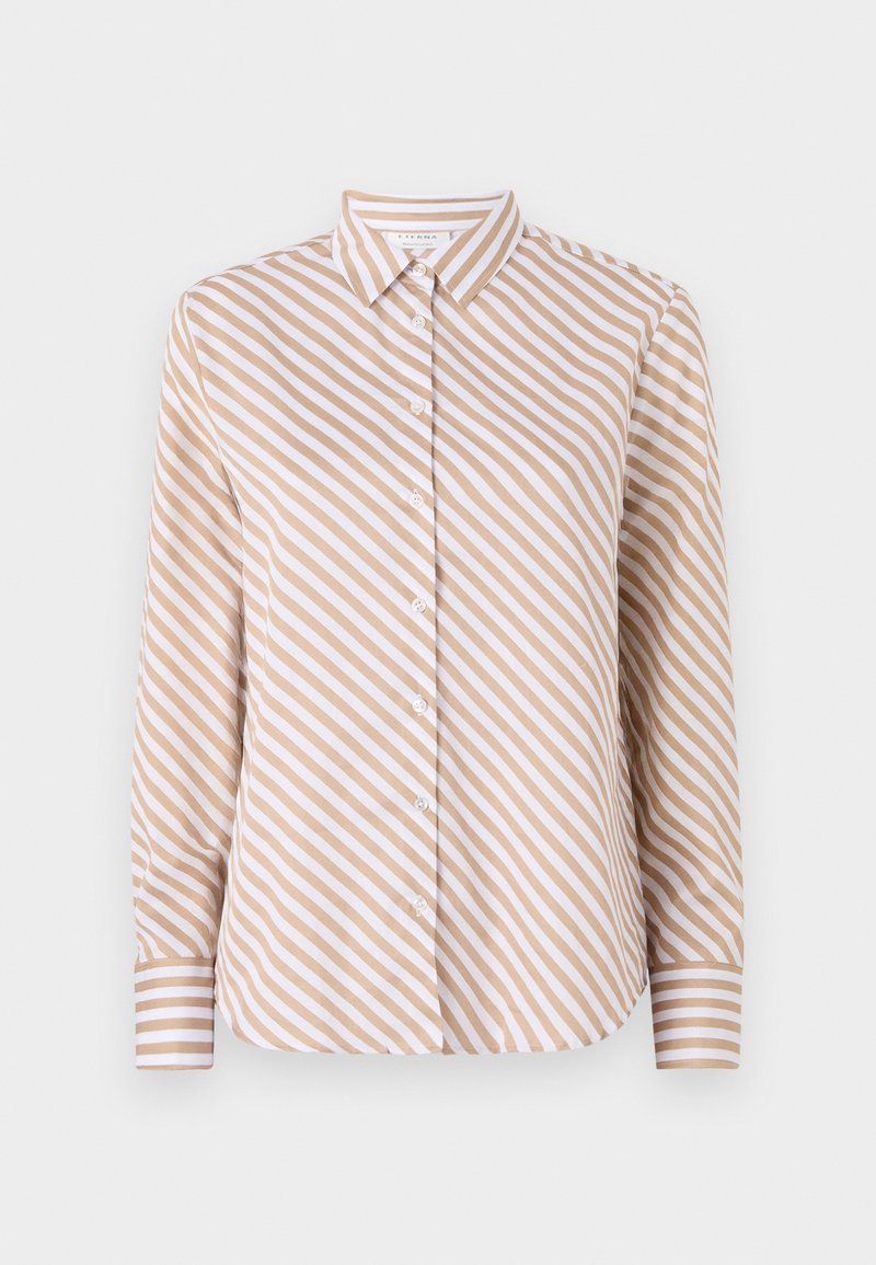 Eterna Overhemdblouse beige Eterna Overhemdblouse beige